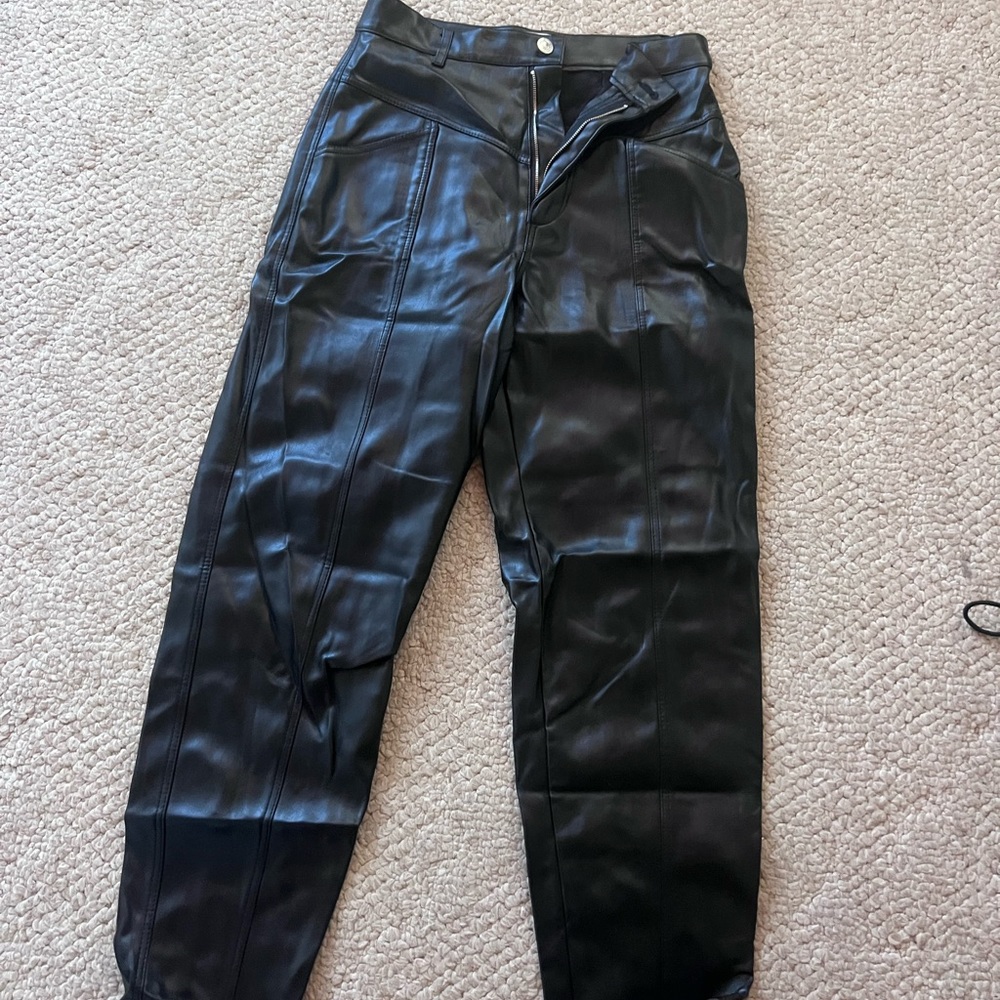 Zara leather pants